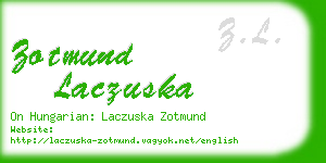 zotmund laczuska business card